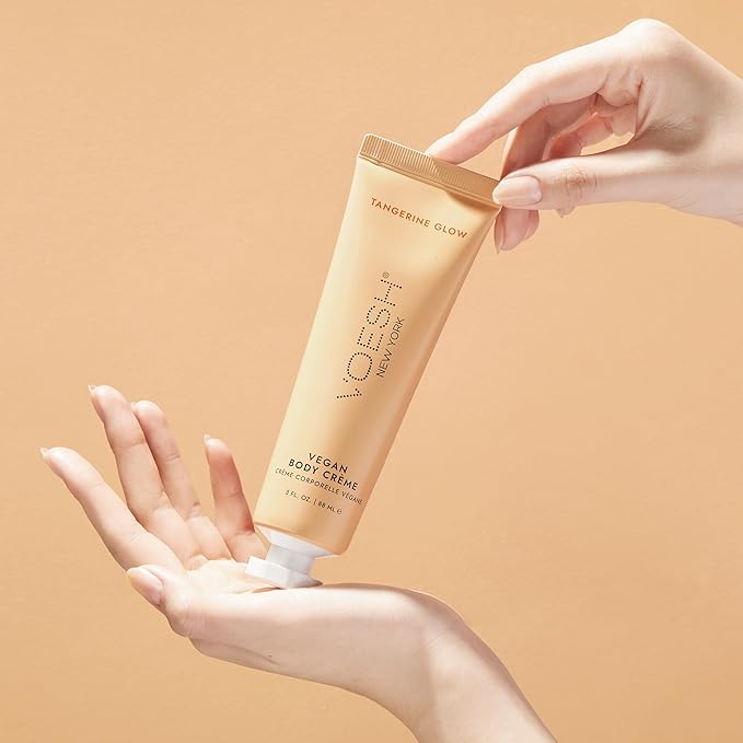 VOESH Vegan Body Creme - Skin Moisturing Cream, K-Beauty Korean Skincare, Tangerine Glow - 3oz