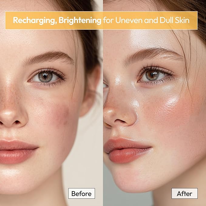 FreeGo Brightening Daily Solution Niacinamide Turmeric Facial Mask Sheet (6-Pack) | K-Beauty Skincare to Glowy Glass Skin