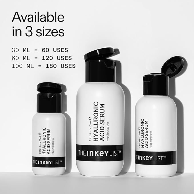 The INKEY List Hyaluronic Acid Serum - Delivers Instant and Lasting Deep Hydration, Plumps Dry Skin, Vegan & Suitable For All Skin Types