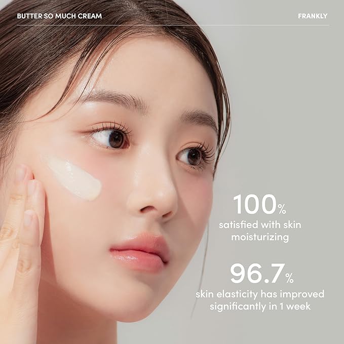 FRANKLY Butter So Much Cream Jumbo - Intense Moisturizing | Face Moisturizer | 20% Vegan Butter & Plant Oils | 5% Murumuru Butter & 6.3% Jojoba | For Dry & Sensitive Skin | - 2.7 fl. Oz.