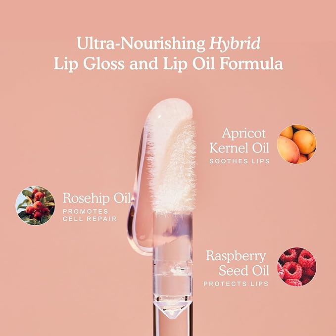 Tower 28 ShineOn Lip Gloss Jelly - Hydrating Tinted Lip Balm + Milky Gloss for Sensitive Lips - Non-Sticky + High-Shine Jelly Formula with Nourishing Oil Blend - Cashew - Rosy Brown (0.13)