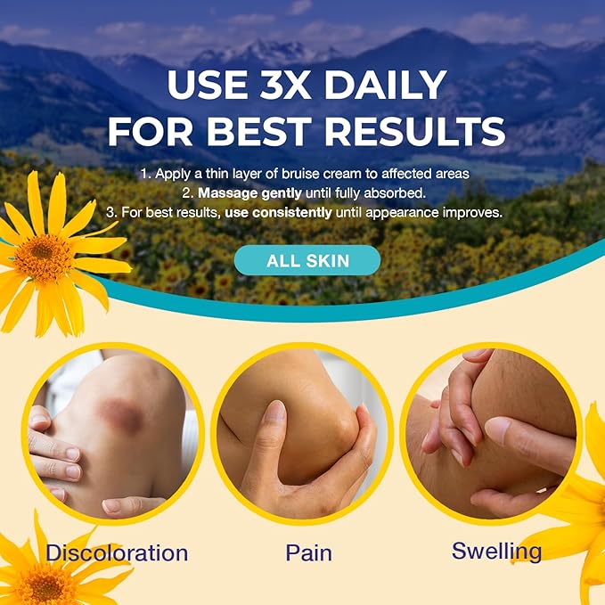 Arnica Bruise Cream Extra Strength: Fast Healing Arnica Cream for Bruising Swelling Thin Skin-Enhanced Recovery Vitamin K Creams With Arnica Montana, VK, C&E– Soothing Hydrating for senior, Adult, Kid