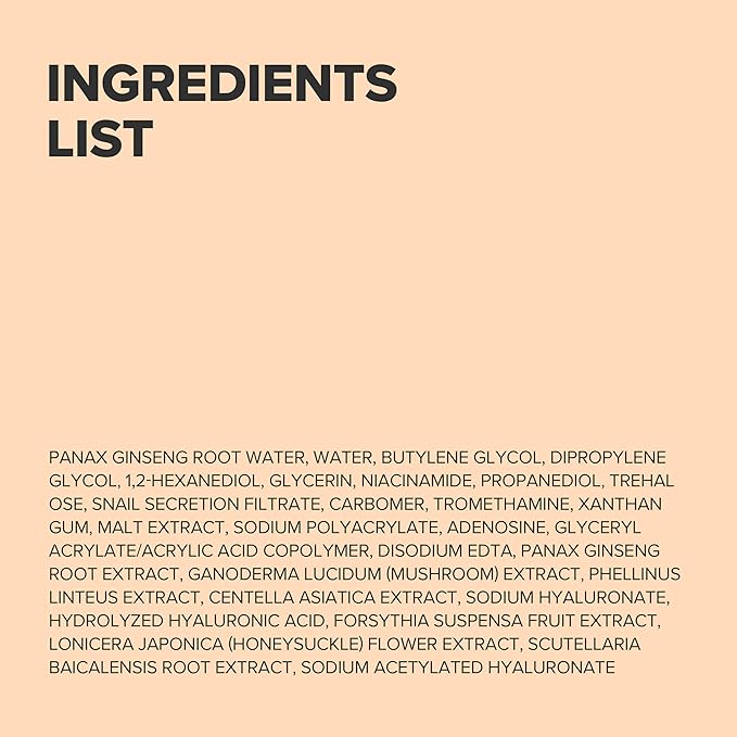 Beauty of Joseon Revive Snail Mucin Ginseng Serum Hydrating Peptide Facial Moisturizer Dark Spot Acne Scar Remover for Sensitive Face. Korean Skin Care for Men and Women, 30ml, 1fl. Oz