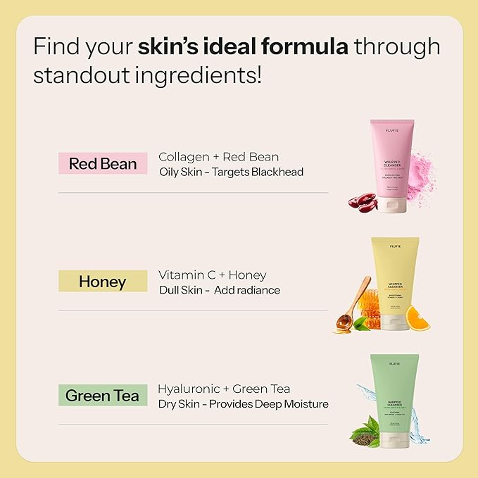 Whipped Facial Cleanser with Vitamin C & Honey – Brightening, Hydrating, Soothing & Pore Cleansing – Dermatologist Tested, Anti-Aging, Korean Skin Care – Clean Beauty, Vegan, Non-GMO – 4.4 Oz