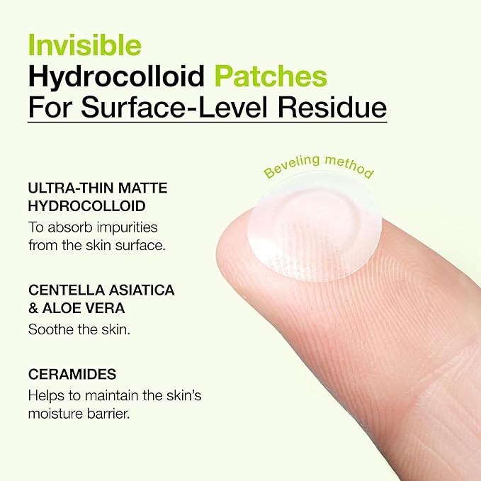 ANUA Ultra-Thin Spot Cover Patch, Invisible Hydrocolloid Breakout-Prone Patch for Face, Centella Care for Sensitive Skin, Korean Skincare, 55 Counts