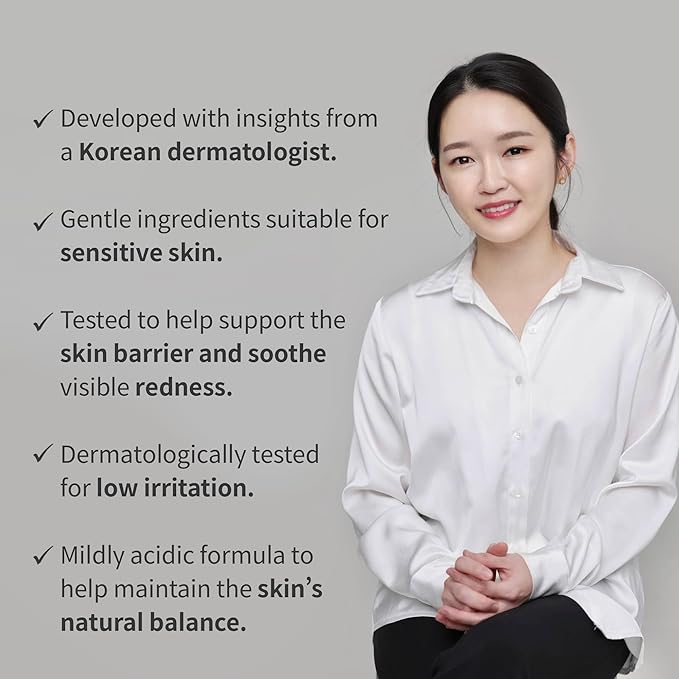 Peptide Derma Relief Cream – EGF, CICA & Panthenol Barrier Repair Face Moisturizer, Korean Skincare for Sensitive Skin, Soothing & Calming Redness, Hydrating Face Cream, Unscented,1.35 Fl Oz