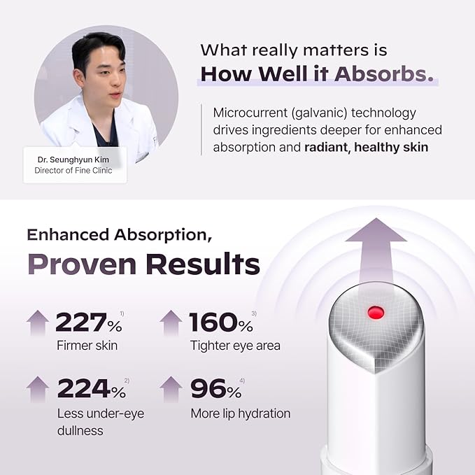Superform Galvanic Booster Blush Pink, 1min booster for ageless skin, anti-aging and firming pocket booster, Korean skincare, Glow on the go, Serum booster device, Glass skin, Gift