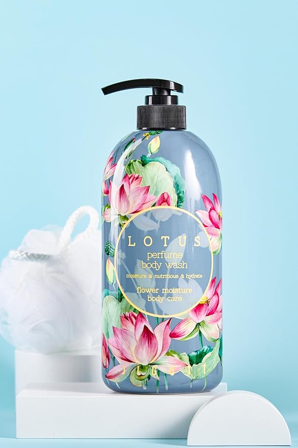 Jigott - Lotus Perfume Body Wash 25.3 FL OZ/ 750ml, K-beauty Korean Skincare