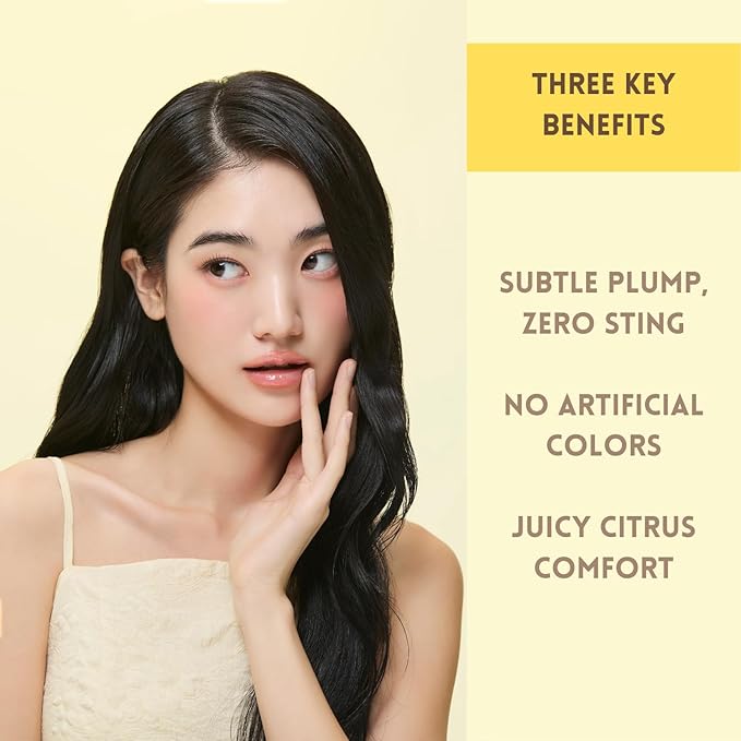 [hwarang'] Lip Care Collection – Hydrating & Plumping K-Beauty Treatments with Natural Extracts | Omija Glow Lip Mask & Yuja Sweet Lip Volumizer | 0.5 fl oz Each (Yuja)