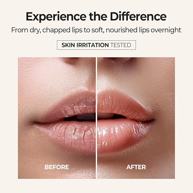 SKINFOOD Honey Sugar Lip Sleeping Mask, Lip Mask for Overnight, Korean Lip Care Product for Severely Chapped Lips, Stocking Stuffers, Hydrating Lip Butter for Dry Lips, Lip Balm (0.71 fl. oz.)