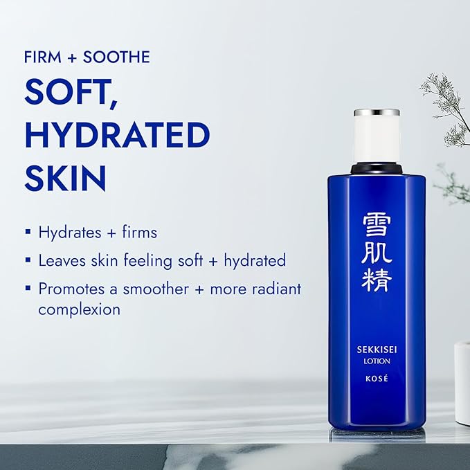 SEKKISEI Lotion Enriched, Liquid Toner & Hydrating Facial Moisturizer, 12.1 Ounce