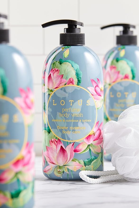 Jigott - Lotus Perfume Body Wash 25.3 FL OZ/ 750ml, K-beauty Korean Skincare