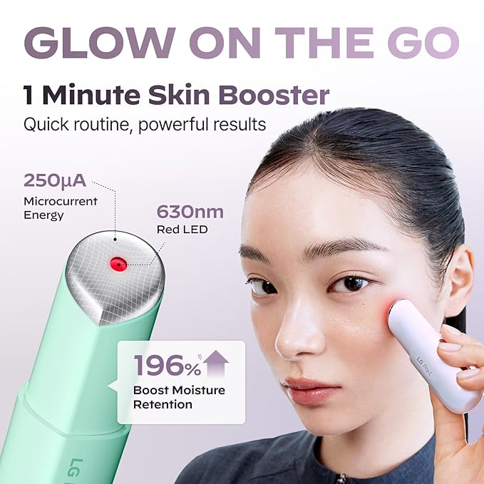 Superform Galvanic Booster Blush Pink, 1min booster for ageless skin, anti-aging and firming pocket booster, Korean skincare, Glow on the go, Serum booster device, Glass skin, Gift