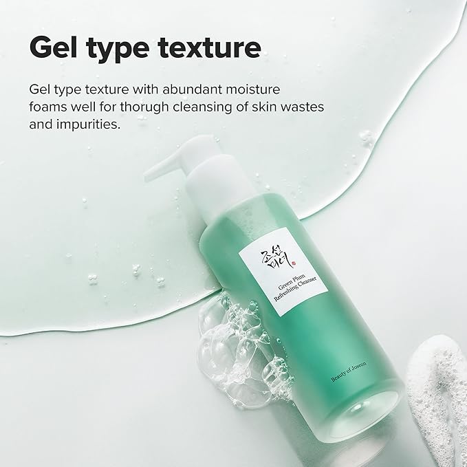 Beauty of Joseon Green Plum Refreshing Cleanser Gel Type Deep Pore Cleansing, Face Wash, For All Skin Types, Korean Skincare 200ml, 6.76 fl.oz