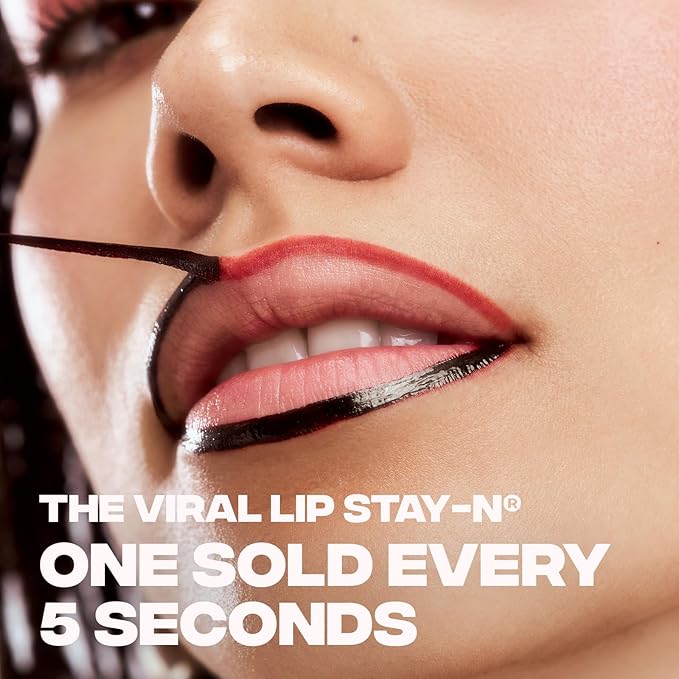 Sacheu Lip Liner STAY-N Peel Off Lip Stain — Long Lasting Waterproof Lip Tint with Hyaluronic Acid & Vitamin E — Transfer Proof Matte Finish, Vegan & Cruelty-Free (leftonRED)