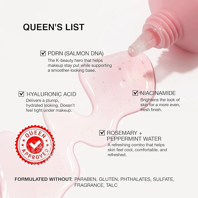 KimChiChic Beauty Give Me Grip Gel Primer for Face with PDRN, Makeup Base for Long-Wear Hold, Hydrating Korean Makeup Primer for Smooth Finish, 0.84 fl oz