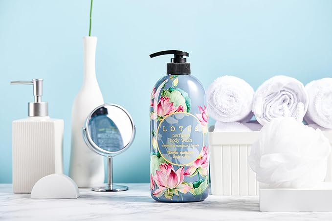 Jigott - Lotus Perfume Body Wash 25.3 FL OZ/ 750ml, K-beauty Korean Skincare