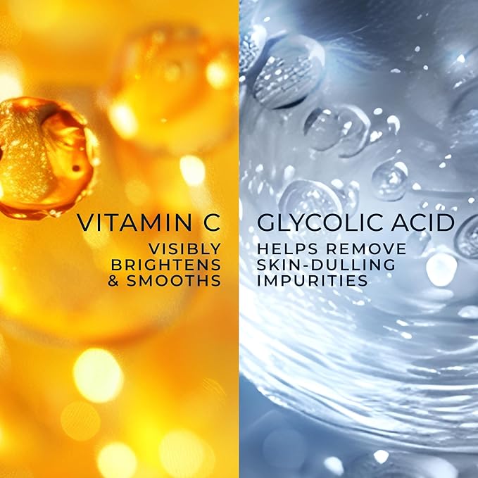 RoC Multi Correxion Revive + Glow Gel Vitamin C Cleanser,Face Wash,Facial Cleanser with Glycolic Acid,Paraben-Free,Sulfate-Free Skin Care - 6 Ounces,(Pack of 2)
