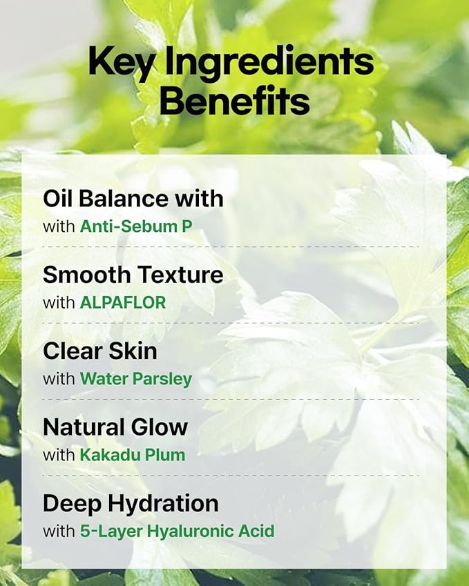 Minari Ampoule Cleanser for Face – K-Beauty Korean Water Parsley & Kakadu Plum Extracts, Hydrating & Gentle Daily Facial Cleanser, 80ml/2.71 oz