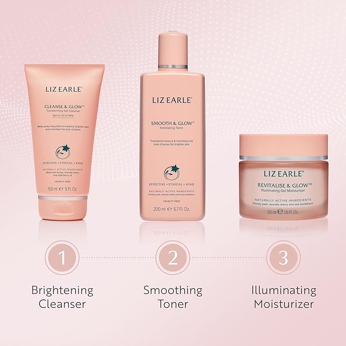 Liz Earle Smooth & Glow Tonic - Gentle Face Toner for Sensitive Skin, Dark Spot Corrector & Pore Minimizer - Enriched with Antioxidant-Rich Botanicals to Reveal Ultra-Smooth, Glowing Skin (200ml)