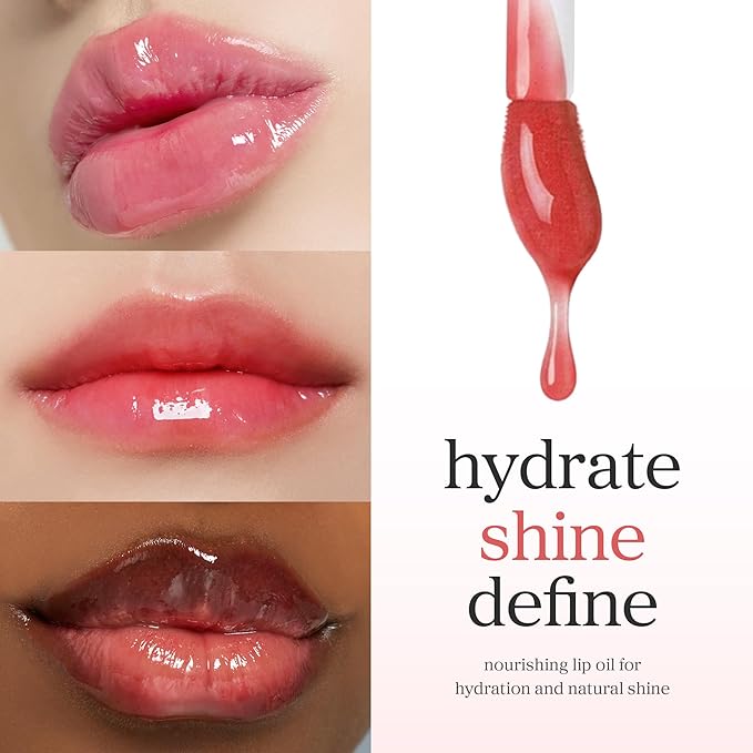 NOONI Korean Lip Oil - Appleberry | Long-Lasting, Moisturizing, Plumping, Revitalizing for Dry Lips, Waterproof, No Peel Off, Hydrating, Nourishing Crystal Clear, Stocking Stuffers, 0.12 FL Oz