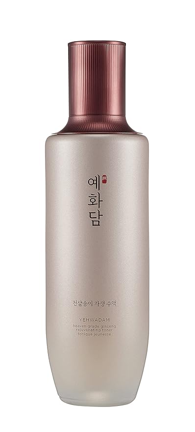 THE FACE SHOP Yehwadam Heaven Grade Ginseng Rejuvenating Toner | Anti-aging Toner for Skin Elasticity & Suppleness | Water-oil Balancing,Radiant & Natural Complexion | 5.24 fl. Oz,K-Beauty
