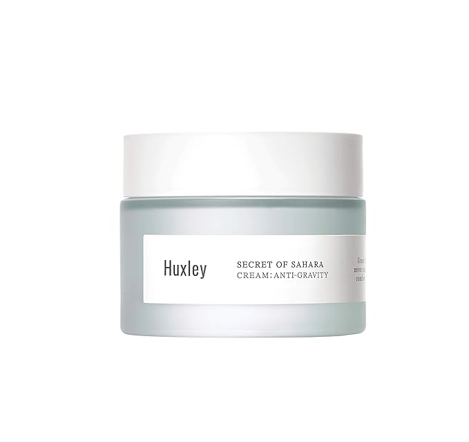 Huxley Secret of Sahara Anti-Gravity Cream, Anti-Aging Hydrating Face Moisturizer, K-Beauty, Organic Prickly Pear Seed Oil and Cactus Extract, Vitamin E, Non-Sticky Balm-Cream | 50 mL / 1.69 fl. oz.