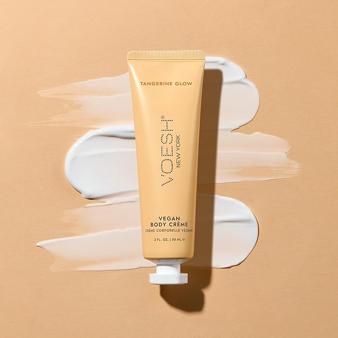 VOESH Vegan Body Creme - Skin Moisturing Cream, K-Beauty Korean Skincare, Tangerine Glow - 3oz