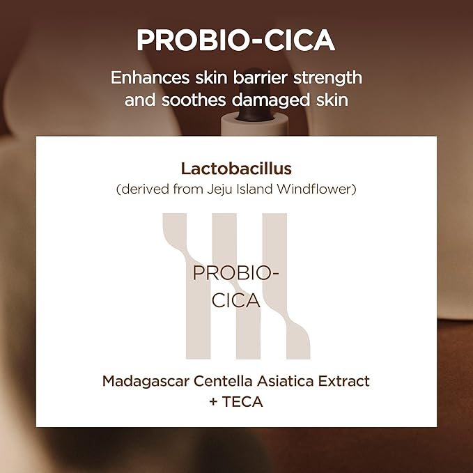 SKIN1004 Probio Cica Intensive Ampoule, Centella Serum for Face with Ceramide, Facial Serum for Nourishing & Soothing, Centella Ampoule for Skin Barrier Support, Korean Skin Care, 1.69fl.oz / 50ml