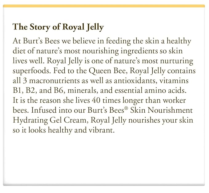 Burt's Bees Skin Nourishment Hydrating Gel Cream for Normal to Combination Skin, 1.8 Oz (Package May Vary)