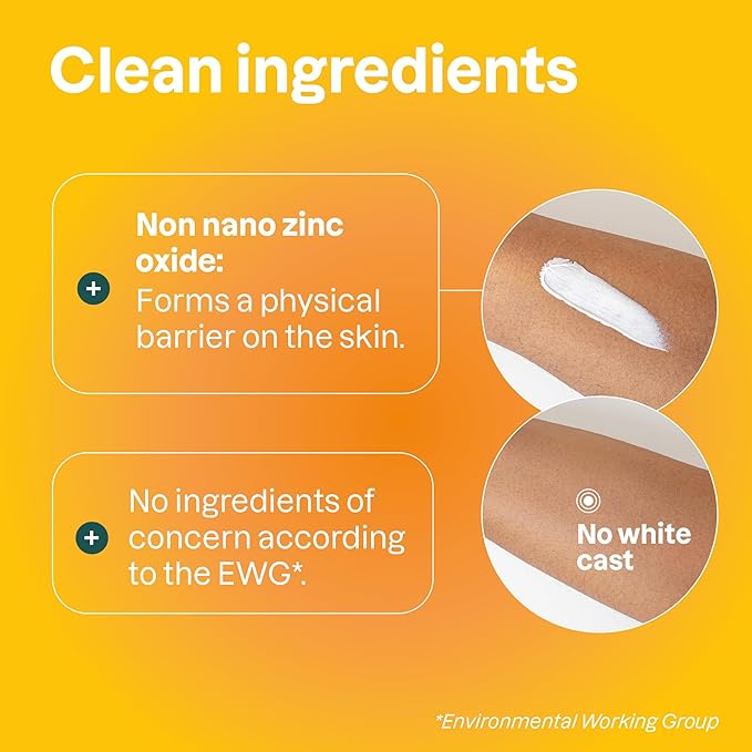 ATTITUDE Mineral Sunscreen with Zinc Oxide, SPF 30, EWG Verified, Broad Spectrum UVA/UVB Protection, Dermatologically Tested, Vegan, Tropical, 5.2 Ounces