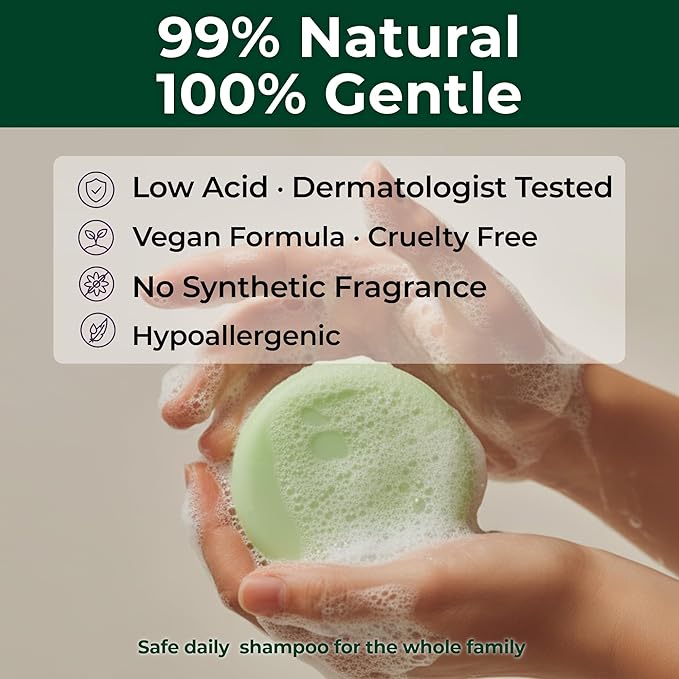 Black Bean Shampoo Bar for Thinning Hair – Volumizing K-Beauty Solid Cleanser with Biotin & Charcoal for All Hair Types – Sulfate Free, Vegan – Made in Korea – 3.52 oz / 100 g