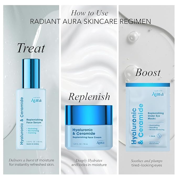 Hyaluronic Acid & Ceramide Face Moisturizer – Dermatologist Tested, Anti Aging, Korean Skin Care – Hydrating Face Cream, Softens Wrinkles, Non Greasy Feel – Vegan, Clean – 1.69 Fl. Oz