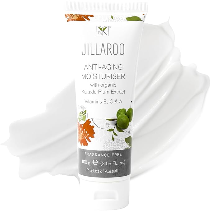 Y Not Natural Jillaroo Natural Face Moisturizer for Men & Women with Kakadu Plum, Vitamin A, C, E, Minerals, & Antioxidants - 100g Face Moisturizer for Dry Skin