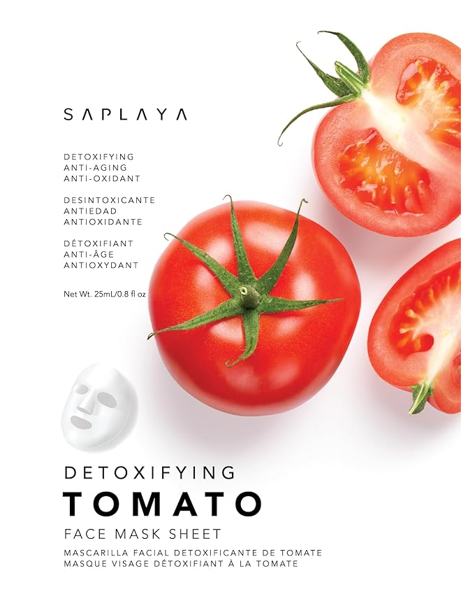 Saplaya K-Beauty Facial Skincare Natural Beauty Multi-Pack Face Sheet Masks Balanced Skin Care Made In South Korea (Hydro Boost (Cucumber, Tomato, Carrot, Aloe, Pearl, Collagen))