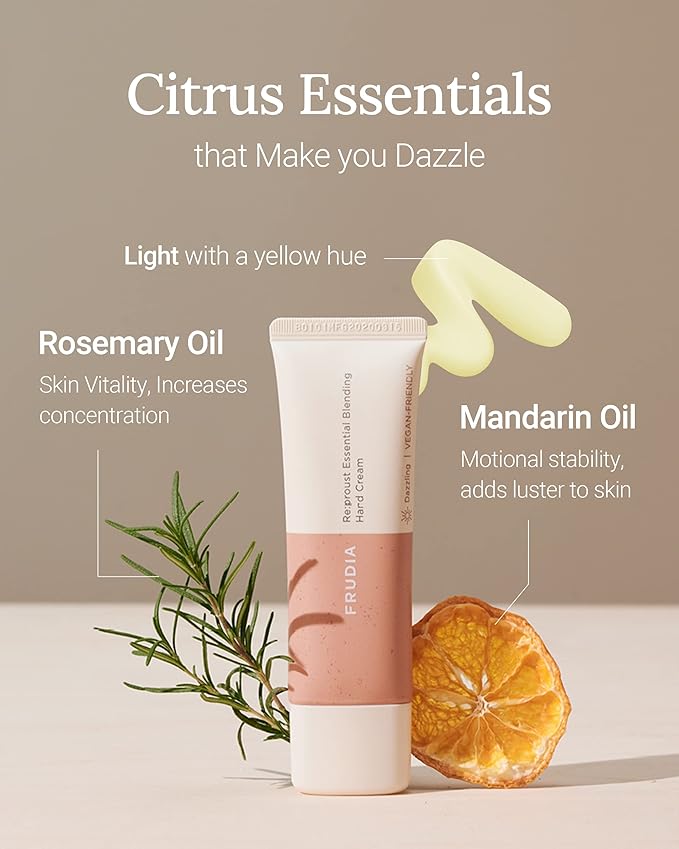 WELCOS FRUDIA Re:proust Essential Blending Hand Cream Dazzling | Korean Skin Care Products for Women & Men | Vegan-Friendly Body Skin Care Products & Beauty Moisturizer Cream (50 g, 1.76 fl oz)