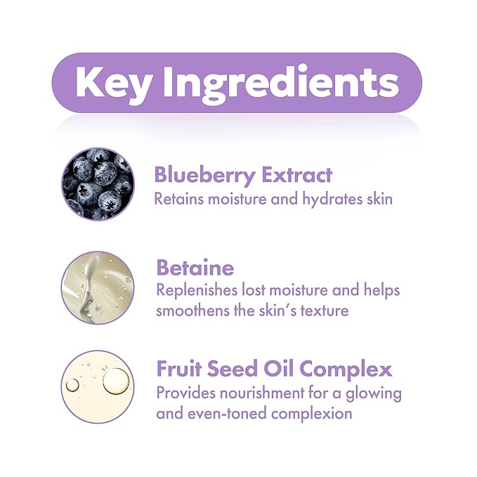 FRUDIA Blueberry Hydrating Face Cream (0.35 oz) – 48-Hour Deep Hydrating Korean Face Moisturizer w/77% Blueberry Extract, Panthenol & Fruit Seed Oils for Dry Skin | Vegan & Cruelty Free