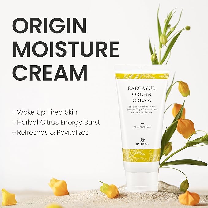 ORIGIN Face Moisturizer Cream - Korean Daily Moisturizer with Propolis & Coix Seed Extract complex - Deep skin Hydration & Soothing for Dry, Sensitive Skin [ 2.71 fl oz ]