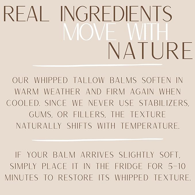 100% Grass-Fed Whipped Tallow Balm for Skin Care – Face + Body – Natural Moisturizer Lotion, 4 oz (Sacred Earth)