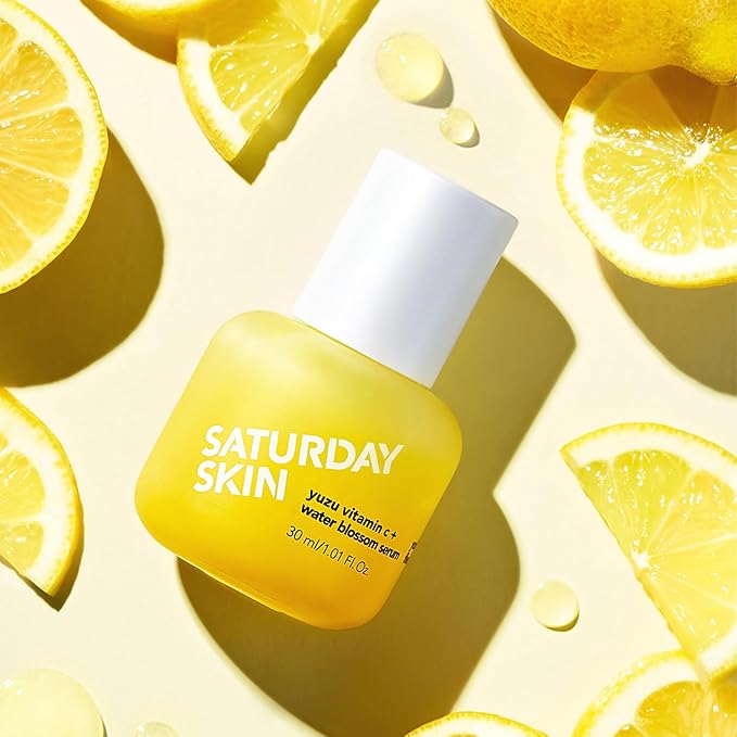 Saturday Skin Yuzu Vitamin C Serum for Face – Brightening Serum Hyaluronic Acid, Peptides & Niacinamide, Vitamin C Glass Skin Peptide Serum, Korean Beauty Vitamin C Serum, Korean Skin Care (50 ml)