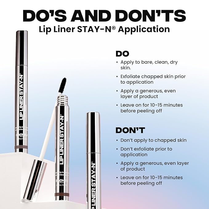 Sacheu Lip Liner STAY-N Peel Off Lip Stain — Long Lasting Waterproof Lip Tint with Hyaluronic Acid & Vitamin E — Transfer Proof Matte Finish, Vegan & Cruelty-Free (leftonRED)