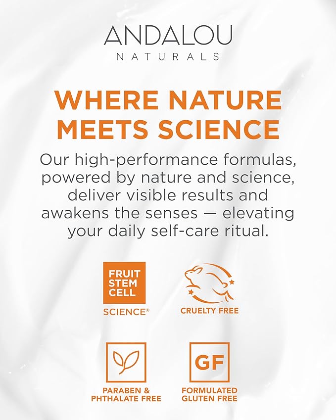 Andalou Naturals Purple Carrot + Vitamin C Luminous Skin Night Cream - Hydrating Face Moisturizer - With Fruit Stem Cell Complex for Radiant Skin - 1.7 fl oz