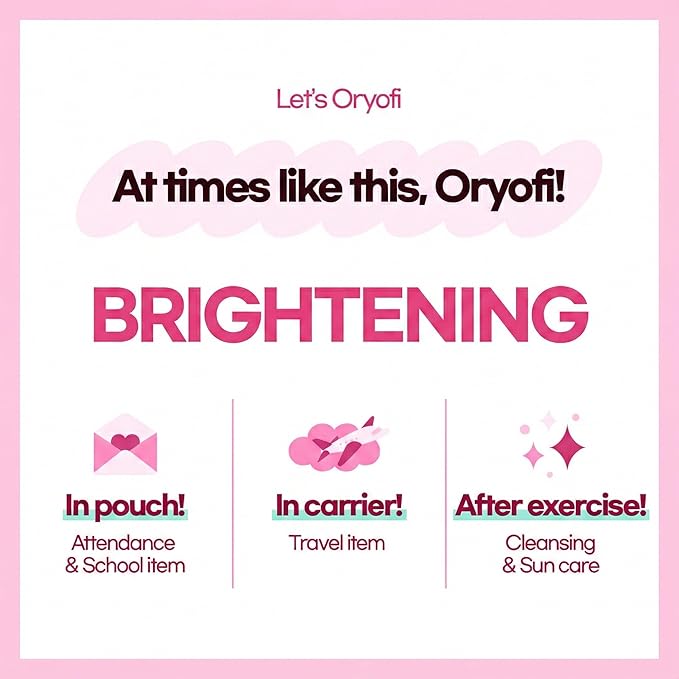 oryofi] Glu Tone Up Cream – Instant Brightening Moisturizer with Glutathione & Niacinamide – Daily Korean Skin Care for Glass Skin Glow, Hydrating Makeup Base, Non-Sticky Face Lotion 0.84oz