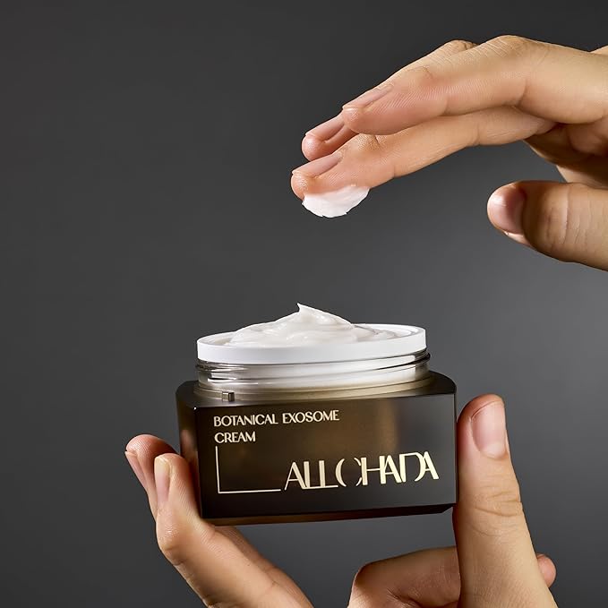 ALLCHADA® Botanical Exosome Cream, 50ml – K-Beauty Cica Moisturizer with Hyaluronic Acid & Ceramides for Deep Hydration & Skin Soothing, Fast-Absorbing & Non-Greasy, Vegan & Dermatologist-Tested