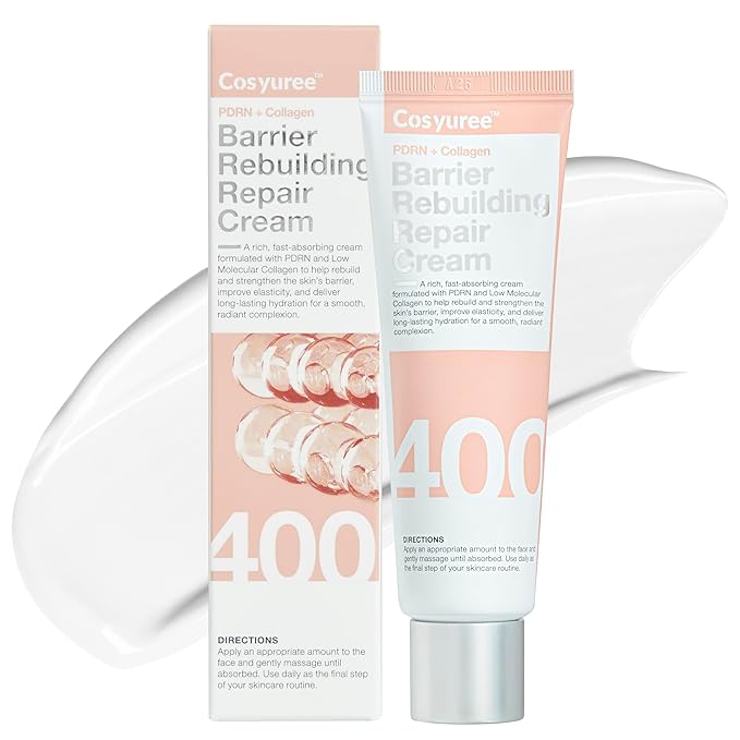 Collagen + PDRN Repair Cream, Moisturizer for Hydrating & Pore Care & Blemish Care, Korean Vegan Skin Care for All Skin Types, 50ml (1.69 fl oz)