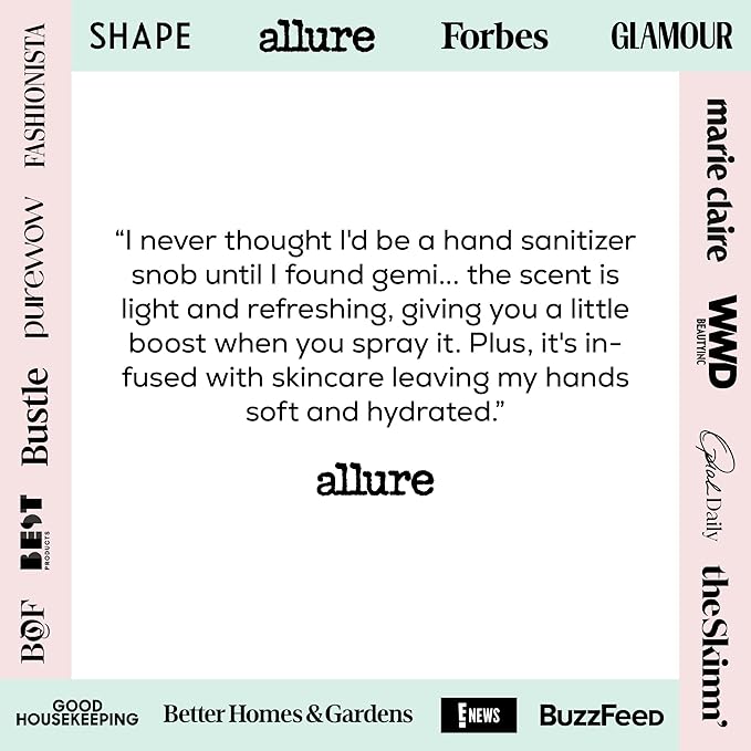 Hand Sanitizer + Serum™ | Amara | Hydrating K-Beauty Formula with Centella, Vitamin B5 & Green Tea | Kills 99.9% of Germs | Fresh Aromatic Scent with Lavender, Geranium & White Musk | 650 Sprays