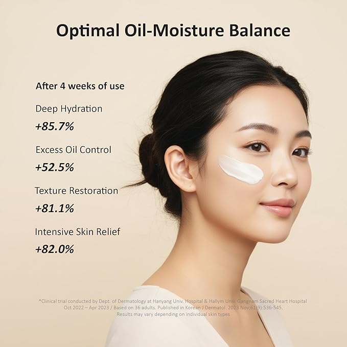 Rich Cream, Thick Textured Face Cream for Dry & Sensitive Skin, Excess Oil Control, Soothe Irritated Skin, Skin Texture Restoration, Intense Moisturizer, Korean Skincare 100ml / 3.38fl.oz
