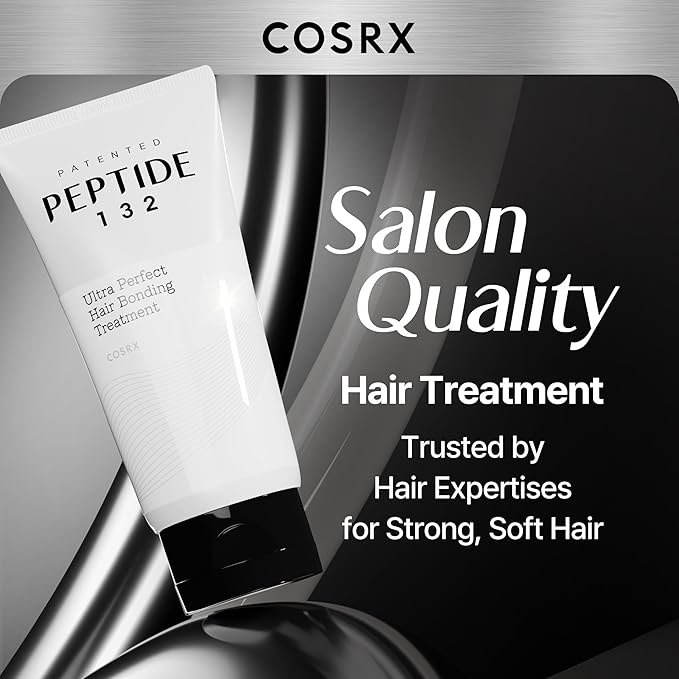 COSRX PEPTIDE 132 Hair Bonding Repair Treatment - Deep Conditioner Hair Mask for Damaged, Dry Hair, Repairs Breakage & Split Ends, For All Hair Types – 4.05 fl oz