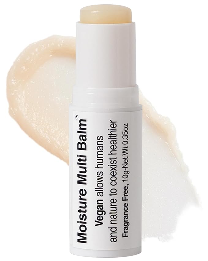 Pleuvoir Korean Moisture Multi Balm Fragrance-Free - Lip and Dry Area Care with Sunflower Seed Oil Shea Butter Alpha-Bisabolol Adenosine - Vegan Plant-Based K-Beauty 0.35oz