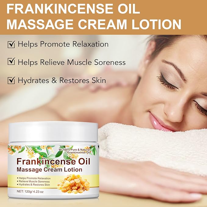 Vitality Frankincense Balm 4.23 fl.oz, Deep Moisturizing Frankincense Cream for Face, Reduces Fine Lines & Wrinkles, Soothes Irritated Skin, Face Anti-Aging Anti-Wrinkles Hydrates Frankincenses Balm